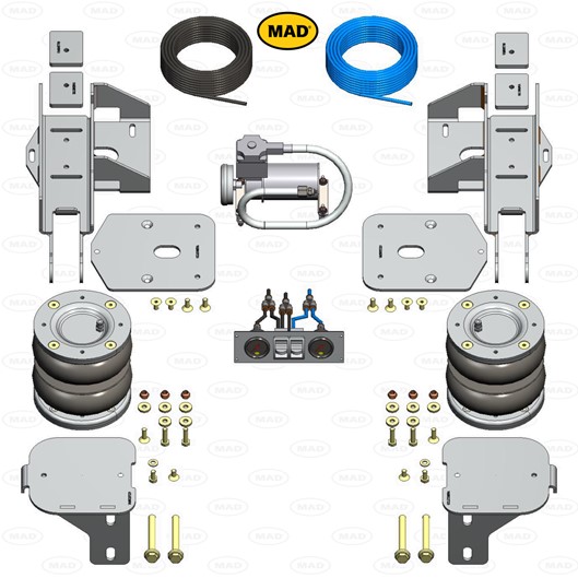 Luchtvering set Achteras voor Volkswagen Crafter