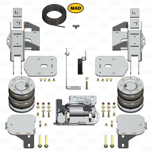 Luchtvering set Achteras voor Volkswagen Crafter