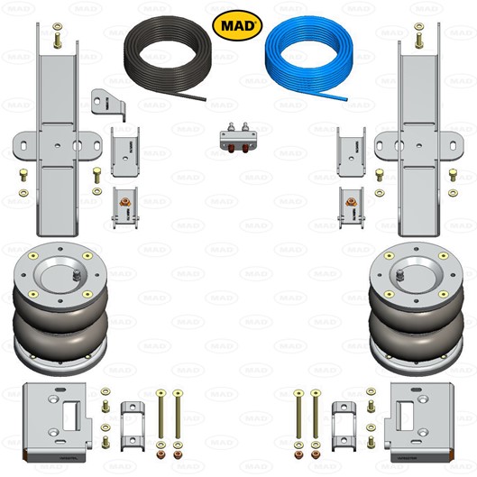 Luchtvering set Achteras voor Volkswagen LT