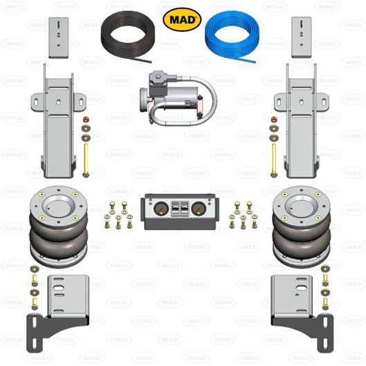 Luchtvering set Achteras voor Volkswagen Crafter