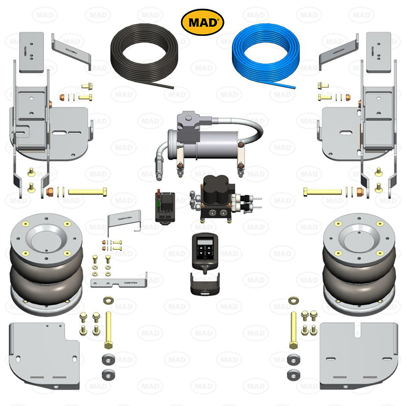 Luchtvering set Achteras voor Volkswagen Crafter